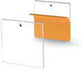 25 Acrylic Square Clear with Hole (Select Size) (5.0")