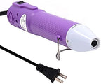 Heat Gun,mofa Embossing Mini Heat Gun,Hot Air Gun For Craft with Stand For DIY Embossing And Acrylic Paint Dryer,Multi-Purpose Electric Heating Nozzle 150W 110V(Purple)