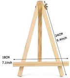 9.4 Inches Tall Wood Easels Set of Tabletop Display Easels, Art Craft Painting Easel Stand for Artist Adults Students (6pack)