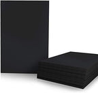 Black Foam Board 11.7 x 16.5 x 3/16" (5mm) Inch, 15 Pack Acid-Free Foam Core Poster Board Sheets for Art, Crafts, Presentation, Vision Board, Signboard, and Party Decorations