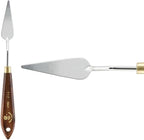 Creative Mark Stainless Steel Palette Knife Painting Tools - Paint Palette with Wooden Handle - Variety of Shapes and Sizes - 17T, 2-1/4 in