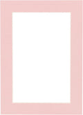 11x14 Mat Bevel Cut for 8.5x11 Photos - Acid Free Pink Precut Matboard - For Pictures, Photos, Framing - 4-ply Thickness