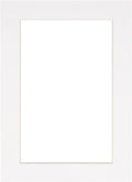 8x10 Mat Bevel Cut for 5.5x8.5 Photos - Acid Free White Precut Matboard with Backing Board and Crystal Clear, Self Seal Photo Mat Bag - for Pictures, Photos, Framing - 4-ply Thickness