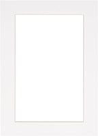 8x10 Mat Bevel Cut for 5.5x8.5 Photos - Acid Free White Precut Matboard with Backing Board and Crystal Clear, Self Seal Photo Mat Bag - for Pictures, Photos, Framing - 4-ply Thickness