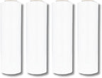 PSBM White Stretch Wrap, 15 Inch x 1476 Feet, 4 Pack, Tinted Pre-Stretched Shrink Wrap Film for Moving, Packaging, Pallet Wrapping