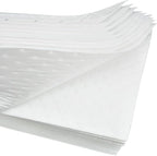 Autocare Heavyweight Oil Absorbing Pads | White Absorbing Heavy Weight Oil-Only Absorbent Mat Pad | 15" x 20" | 50 Oil Absorbent Pads |