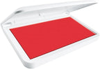 COLOP Make Series, Ink Stamp Pads, with Non-Toxic Premium Ink, Water-Based Acid-Free (Brave Red, Make 1-1-15/16" x 3-1/2")