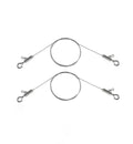 2PCS Adjustable Picture Hanging Wire 0.5m x 1mm Small Hooks, Picture Frame Wire Kit Heavy Duty 50lbs, Stainless Steel for Art, Mirror, Light Lamp, Billboards, Basket Flowerpot