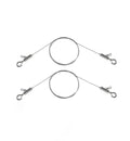 2PCS Picture Hanging Wire Adjustable 1m x 1mm Small Hooks, Picture Frame Wire Kit Heavy Duty 50lbs, Stainless Steel for Art, Mirror, Light Lamp, Billboards, Basket Flowerpot