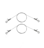 2PCS Picture Hanging Wire Adjustable 1m x 1mm Small Hooks, Picture Frame Wire Kit Heavy Duty 50lbs, Stainless Steel for Art, Mirror, Light Lamp, Billboards, Basket Flowerpot