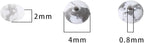 Natural White Howlite Disk Stone Beads 4x2mm 160pcs Rondelle Loose Semi Gemstone Beads for Jewelry Making Design