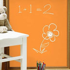 Chalkboard Blackboard Paint - Brush on Wood, Metal, Glass, Wall, Plaster Boards Sign, Frame or Any Surface. Use with Chalk Pen Wet Erase, Non-Toxic - Matte Finish [Orange] - (8.5oz Cover 32 sf)