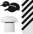 JANDJPACKAGING Heat Transfer Vinyl HTV Bundle - 5 White and 5 Black 12" X 10" Iron on Vinyl, HTV Vinyl for Cricut Silhouette Cameo Heat Press Machine with Teflon Sheet Included