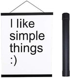 Artmag Magnetic Poster Hanger Frame, 33x24 33x23 33x47 Light Wood Wooden Magnet Canvas Artwork Print Poster Hangers Frames Hanging Kit (Black, 33")