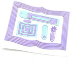 Book Cutting Dies,Bookmarks Tags Banner Die Cuts Metal Embossing Stencils Template Mould for Card Scrapbooking and DIY Craft Album Paper Card Decor