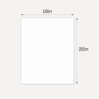 10 Pack Backing Boards, 16x20 Uncut White Mats Matboards, Acid-Free Backerboards for Art Prints, Ideal for Photos, Pictures, Prints, and Frames
