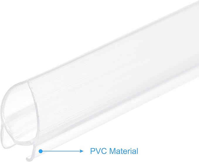 MECCANIXITY PVC Poster Hanger Rail Poster Strip Bar 120cm/47inch Clear with Clips for Poster, Map, 4 Set