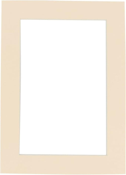 11x14 Mat Bevel Cut for 8.5x11 Photos - Acid Free Cream Precut Matboard With Backing Board and Crystal Clear, Self Seal Mat Bag - For Pictures, Framing - 4-ply Thickness