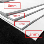 Labzhang White EVA Foam Cosplay, 1 Piece of 6mm Craft Foam,Cosplay Foam, 14" x 39" Ultra-high Density 80 kg/m3 EVA Foam Sheets
