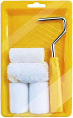 RZJZGZ Mini Foam Paint Roller Painting Decorating Touch Up Trim Kit 2 inch Small Paint Roller Tray Set with High-Density Foam Roller Covers, Mini Wool Brush,2" Paint Frame, Pack of 6