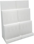 Magnetic Card Holder Stadium Displays - White (2 Pack), Compatible with Ultra Pro Protectors - Trading Card Holder - Card Stand - Sports Card Display