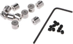 10 Pcs Pin Pin Safe Locks Pin Backs Clasp Locking Pin Keeper Backs Brooch Pin Locking Pin Backs with Wrench Tool Pin Backs