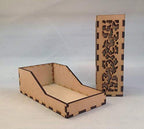 Dragon Mini Dice Tower v4 Clear Acrylic Window Laser Cut MDF Unique Gift