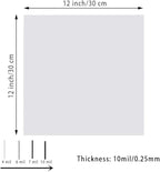 10 Sheets 10 mil Mylar Sheet, 12 x 12 inch Milky Translucent Plastic Blank Stencils, Reusable Stencil Template Material, Make Your Own Stencil