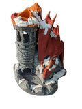 Dragon 3D Printed Dice Tower - Mythic Roll Collection - Unchained Games - Ascend to New Heights with your Rolls! (31.) Glow in Dark-Blue)