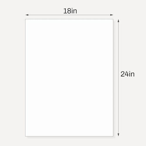 10 Pack Backing Boards, 18x24 Uncut White Mats Matboards, Acid-Free Backerboards for Art Prints, Ideal for Photos, Pictures, Prints, and Frames