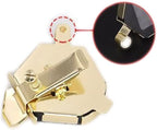 Bequilter Upgraded Multifunctional Magnetic Seam Guide for Sewing Machines, Adjustable Sewing Guide for Precise Stitching, Universal Sewing Supplies and Accessories (Gold*2)
