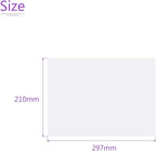DMiotech 10Pcs Correction Gel Light Filter Overlay Transparent Plastic PVC Sheets Clear for Photo，Film,Video