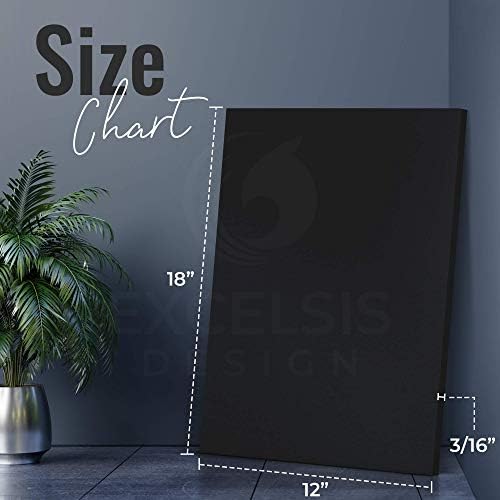 Black Foam Board 12 x 18 x 3/16" (5mm) Inch, 15 Pack Acid-Free Foam Core Poster Board Sheets for Art, Crafts, Presentation, Vision Board, Signboard, and Party Decorations