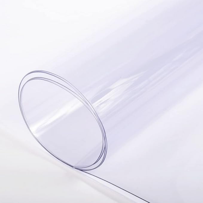 Farm Plastic Supply - Clear Vinyl Sheeting - 15 Mil - (4'6" x 175') - Vinyl Plastic Sheeting, Clear Sheet for Storm Windows, Tablecloth Protector