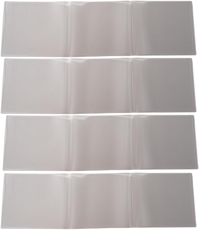 aoG Mahjong Card Holder for Mah Jongg Hands and Rules, Non Glare, PVC Plastic, Soft, Durable, 2025 (Standard 4 pcs)