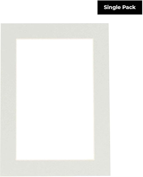 11x14 Mat for 8.5x11 Photo - Precut Grey Picture Matboard for Frames Measuring 11 x 14 Inches - Bevel Cut to Display Art 8.5 x 11 Inches - Acid Free ONE MAT with Backing Board & Clear Bag
