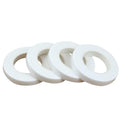 4 Rolls Floral Tape 1/2" Wide 30 Yards Floral Tapes for Bouquet Stem Wrap and Flowers Making Craft Projects and Wedding (White)