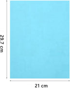 A4 Origami Paper Light Blue 100 Sheets, 8.27×11.7 inch Double Sided Color Easy Fold Big Origami Paper A4 Colored Copy Paper Thin 70gsm for Beginners, DIY handwork Art and Craft Projects (210 x 297 mm)