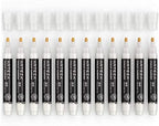 ARTEZA Liquid White Chalk Markers Set of 12, Fine Tip, Washable Water-Based Pens for Chalkboards, Glass, Car Windows, Restaurant Menu Boards and Signs