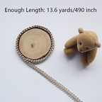 BEL AVENIR Braid Trim 1/2 inch 13.6 Yards French Gimp Basic Sewing Polyester DIY Crafts Costume Home Decorative (Beige)