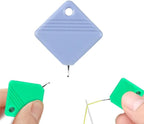 Automatic Needle Threaders for Hand Sewing, 2025 Upgrade Embroidery Floss, Sewing Machine Needle Threader, Sewing Supplies Tool, Fits All Needle Sizes (1, Light Blue)