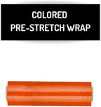 PSBM Orange Stretch Wrap, 15 Inch x 1476 Feet, 144 Pack, Tinted Pre-Stretched Shrink Wrap Film for Moving, Packaging, Pallet Wrapping