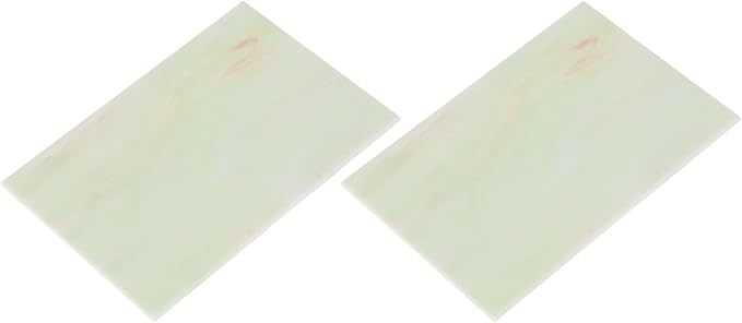 MECCANIXITY 2 Pcs Stained Glass Sheet Mosaic Tile 7.9 Inch x 5.9 Inch Rose Red Stained Glass Sheets for Crafts DIY Art Project