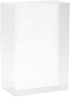 Clear Solid Acrylic Block - 6" x 4" x 2.36" All Diamond Polished Rectangle Clear Acrylic Cube for Display - Plexiglass Lucite Jewellery Block