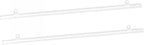 MECCANIXITY PVC Poster Hanger Rail Poster Strip Bar 70cm/28inch Clear with Clips for Poster, Map, 4 Set