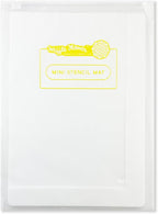 Waffle Flower 6x9 Media Mat - Matte White Silicone Craft Mat w/Bag for Ink Blending. Non-Slip, Waterproof, Heat-Resistant, Non-Stick and Non-Reflective. 6 x 9 inch Open Edge for Bigger Media Sizes.