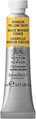 Winsor & Newton Professional Watercolor, 5ml (0.17-oz) Tube, Winsor Yellow Deep