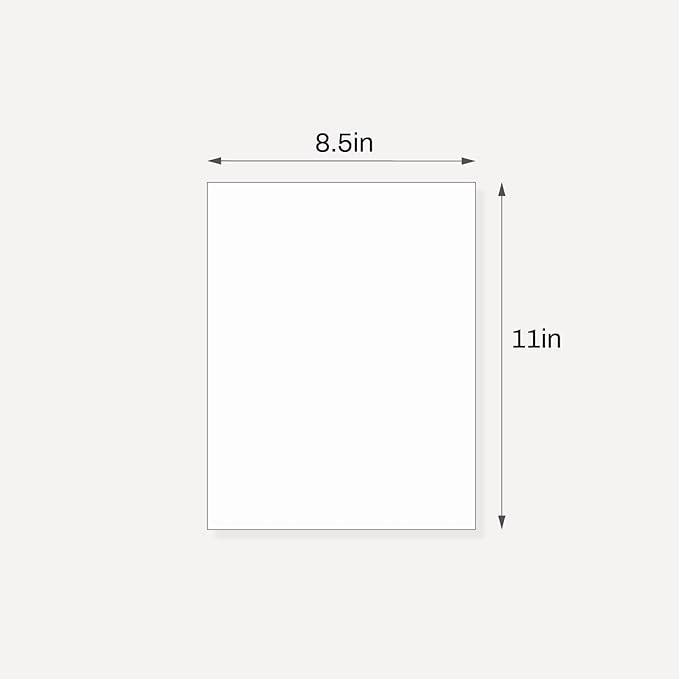 Somime 10 Pack Backing Boards, 8.5x11 Uncut White Mats Matboards, Acid-Free Backerboards for Art Prints, Ideal for Photos, Pictures, Prints, and Frames
