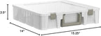 ArtBin Super Satchel Thread Box - Versatile Thread Storage for Sewing, Embroidery, and Quilting - 108 Pegs, Portable Design, Compatible with ArtBin Accessories - Made in USA, Transparent and Compact