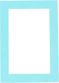8x10 Mat for 6x8 Photo - Precut Aquamarine Blue Picture Matboard for Frames Measuring 8 x 10 Inches - Bevel Cut Matte to Display Art Measuring 6 x 8 Inches - Acid Free ONE MAT